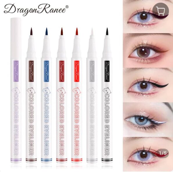 Color Waterproof eyeliner liquid pen silkworm very fine white